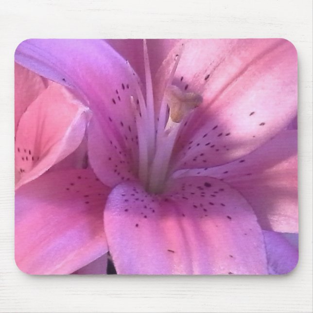 Rosa Lily Mouse Pad Musmatta (Framsidan)