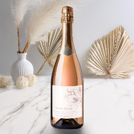 Rosa Lily Outline Bröllop