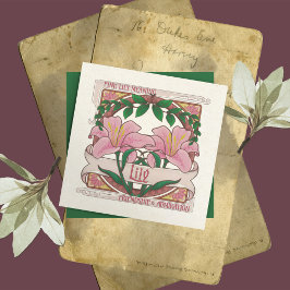 Rosa Lily- Vänskap Greeting Card