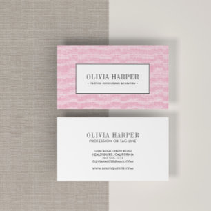 Rosa Linen-Professionell för vanlig Elegant Visitkort