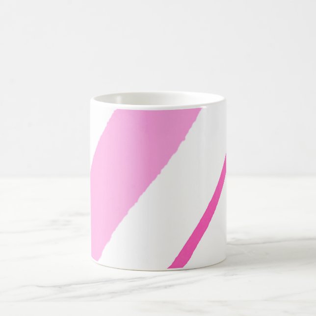 Rosa linjer kaffemugg (Center)
