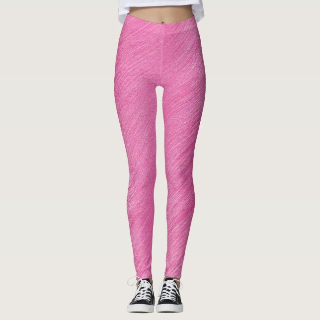 Rosa Linjer Leggings (Framsida)