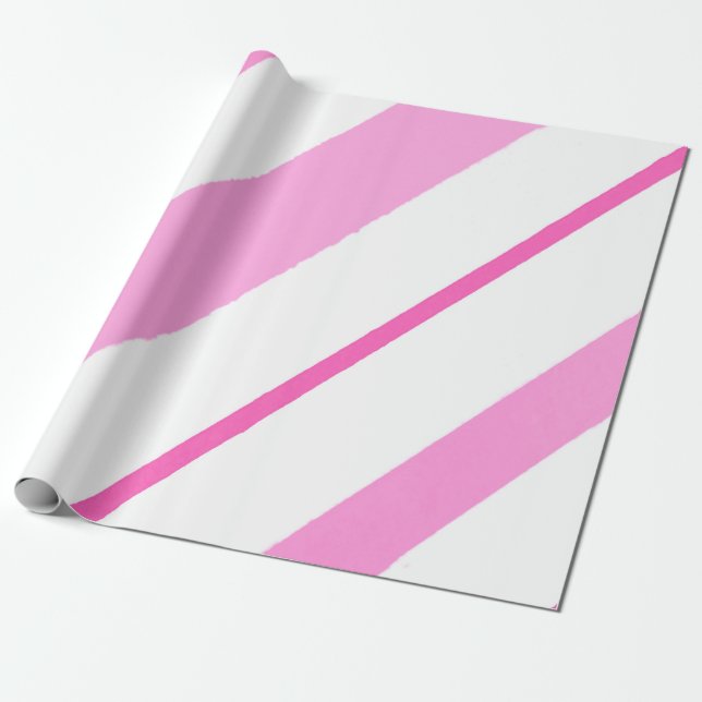 Rosa linjer presentpapper (Utrullad)