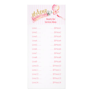 Rosa Lip Gloss Makeup Prist listraskort Reklamkort