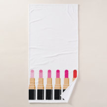 Rosa Lipsticks Towel