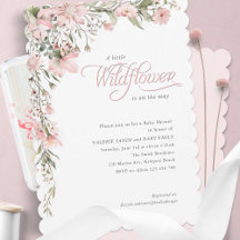 rosa lite vildblomma Flicka Shower
