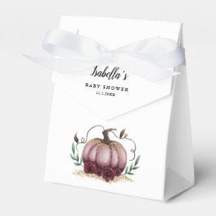 Rosa Liten Pumpkin Theme Girl Baby Shower Presentaskar