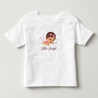 Rosa Little Angel Vingar Cute Flicka T Shirt