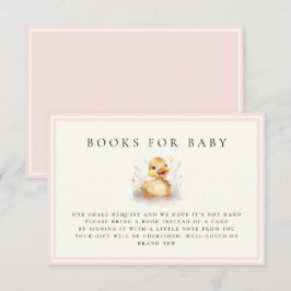 Rosa Little Anka Baby Shower Bokar för Baby Card