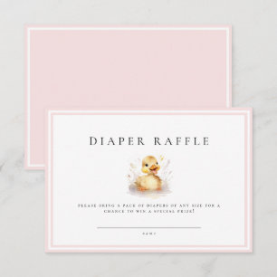 Rosa Little Anka Baby Shower Diaper Raffle Biljett