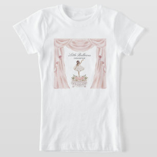 Rosa Little Ballerina Baby Shower eller Birthday T Shirt