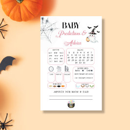 Rosa Little Boo Baby Förutsägelser Rådkort