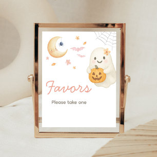 Rosa Little Boo Baby Shower Favors skylt