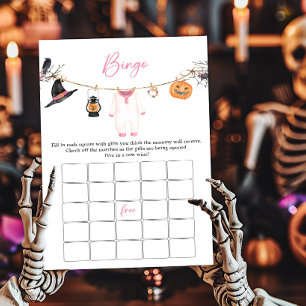 Rosa Little Boo Halloween Baby Shower Bingo Game