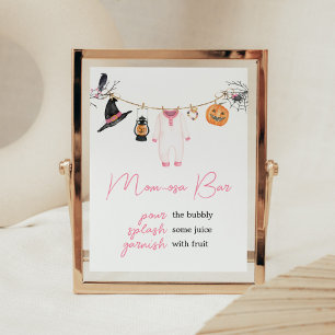 Rosa Little Boo Halloween Baby Shower Mamma Osa Pu Poster