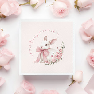 Rosa Little Bunny Baby Shower Pappersservett