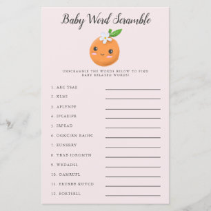Rosa Little Cutie Baby Ord Scramble Game