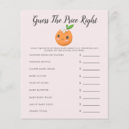 Rosa Little Cutie Baby Shower gissar Prist