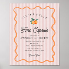 Rosa Little Cutie Citrus Birthday Time Capsule Poster