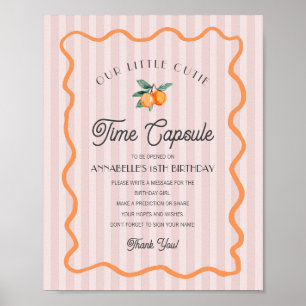 Rosa Little Cutie Citrus Birthday Time Capsule Poster