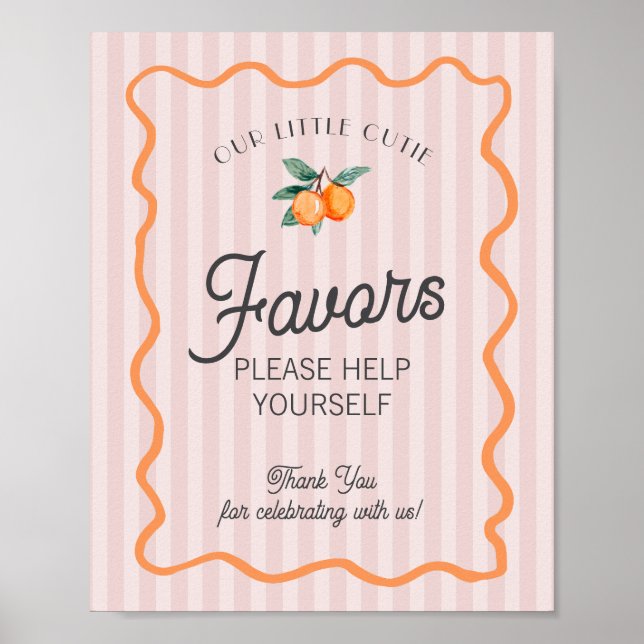 Rosa Little Cutie Citrus Main Squeeze Favests Poster (Framsidan)