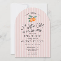 Rosa Little Cutie on the way Citrus Baby Shower