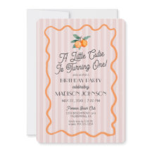 Rosa Little Cutie Pastel Citrus Theme Birthday