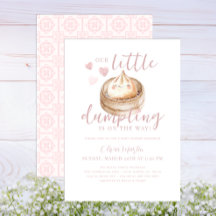 Rosa Little Dumpling Watercolor Baby Shower