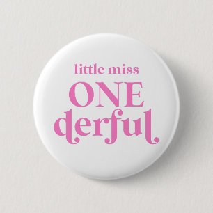 Rosa Little Miss ONEderful 1st First Birthday Knapp