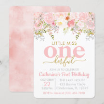 Rosa Little Miss ONEderful Girl First Birthday