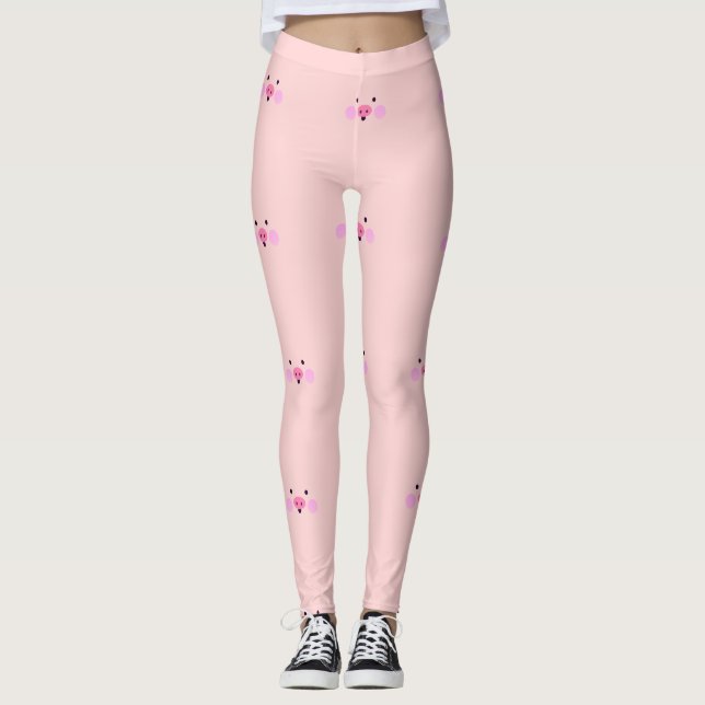 Rosa Little Piggy Leggings (Framsida)