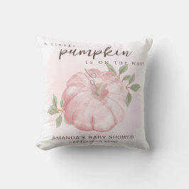 Rosa Little Pumpkin Autumn Fall Baby Shower Kudde