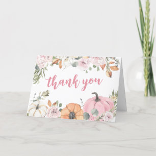 Rosa Little Pumpkin Baby Shower Tack Kort