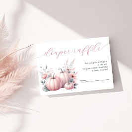 Rosa Little Pumpkin Diaper Raffle Tilläggskort