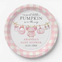 Rosa Little Pumpkin Fall Baby Shower Papper Platt