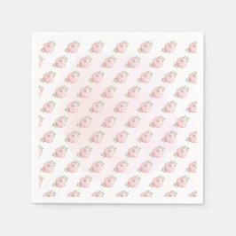 Rosa Little Pumpkin Mönster Autumn Shower Pappersservett