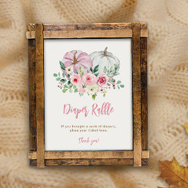 Rosa Little Pumpkin Vintage Diaper Raffle Poster
