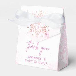 Rosa Little Snowflake Girl Baby Shower Presentaskar
