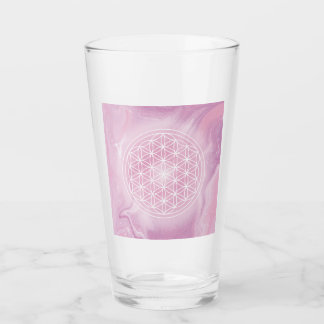 rosa, livets blomma, helig geometri, mandala, zen glaskopp