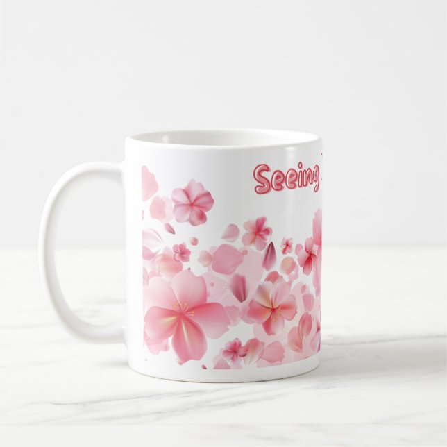 Rosa Livsmugg, Positiv Citat Kaffemugg (Vänster)