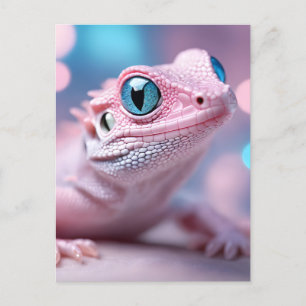 Rosa Lizard Helg Vykort