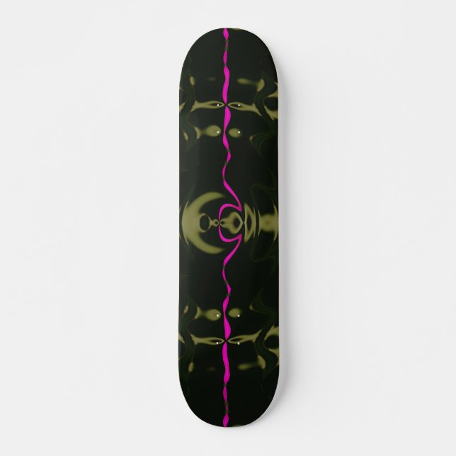 Rosa Ljusskidor Skateboard Bräda 20 Cm (Framsida)