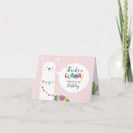 Rosa Llama Cactus Photo Tack Kort