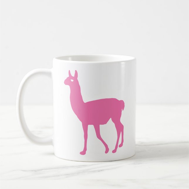 Rosa Llama Kaffemugg (Vänster)