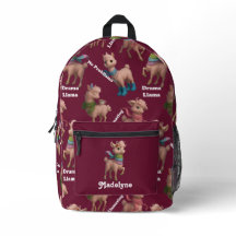 Rosa Llama Mönster Perzonalized