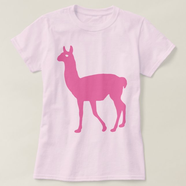 Rosa Llama T-Shirt (Design framsida)