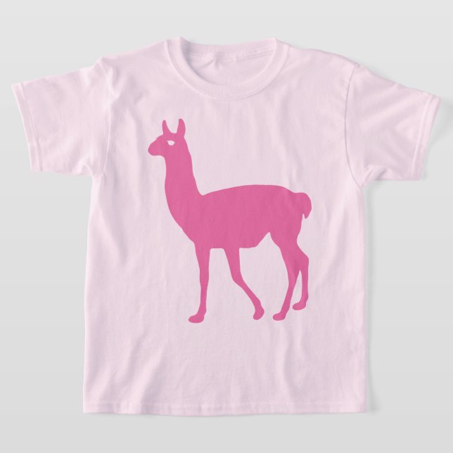 Rosa Llama T-Shirt (Laydown)