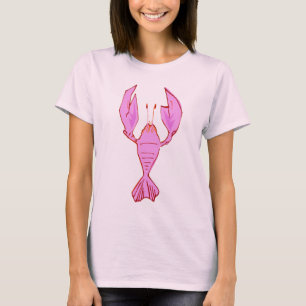 Rosa /Lobster Kräftor T-shirt