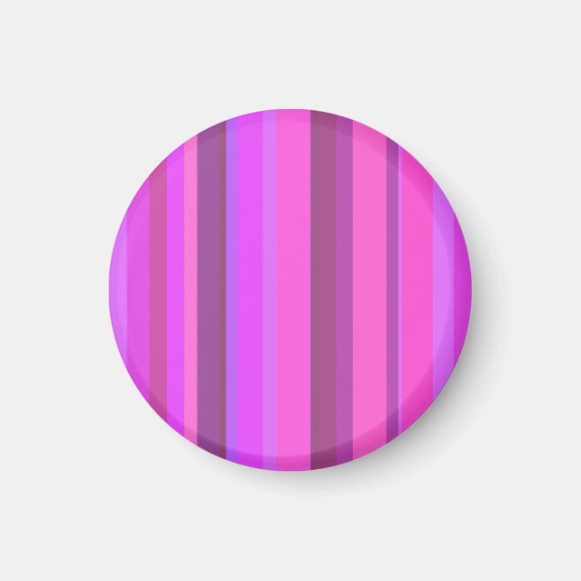 Rosa lodrät rand magnet (Framsidan)