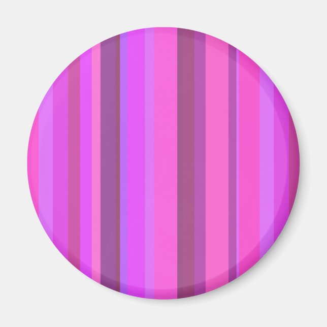 Rosa lodrät rand magnet (Framsidan)